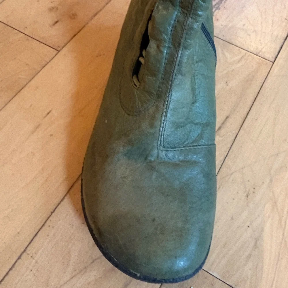 Miz Mooz Sage Green Leather Boots - 38 - Picture 5 of 11